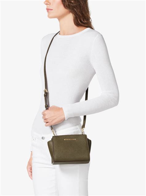 michael kors selma mini crossbody black|selma mini crossbody bag.